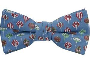 Boys Pre Tied Christmas Bow Tie Blue